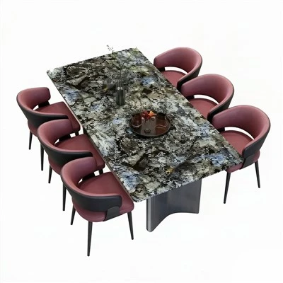 Plateau de table en pierre super cristalline